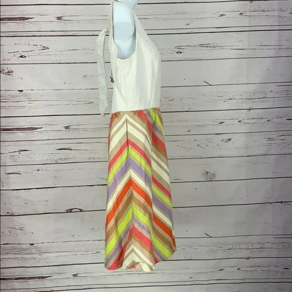 Judith March Style Number 545D-5 Sleeveless striped‎ boho boutique Large Dress